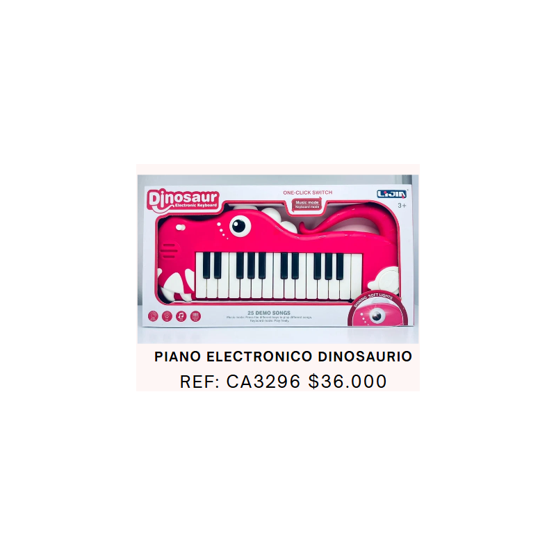 PIANO ELECTRONICO DINOSAURIO
