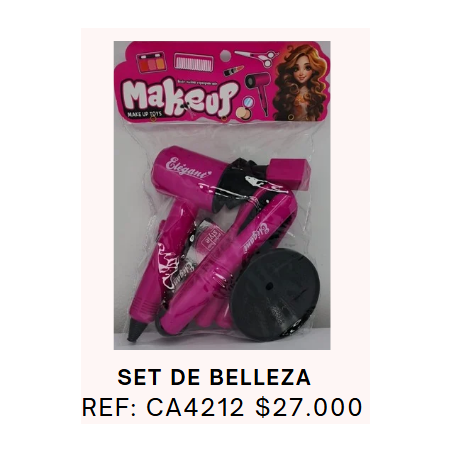 SET DE JUGUETES DE PEINADO