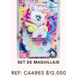 SET DE MAQUILLAJE DE UNICORNIO