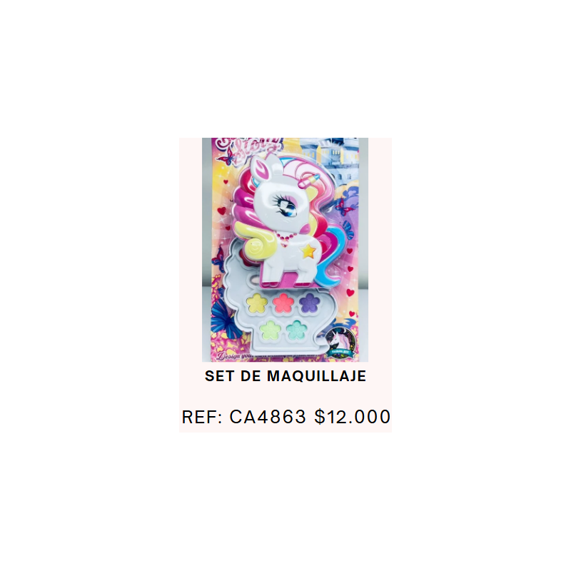 SET DE MAQUILLAJE DE UNICORNIO