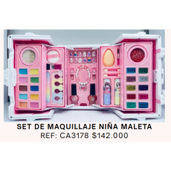 SET DE MAQUILLAJE EN MALETA