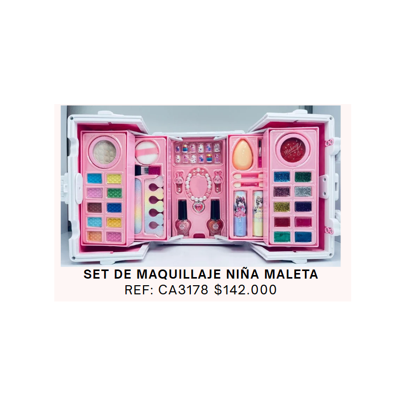 SET DE MAQUILLAJE EN MALETA