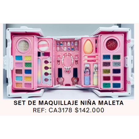 SET DE MAQUILLAJE EN MALETA