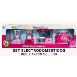 SET DE JUEGO CON ELECTRODOMESTICOS DE COCINA