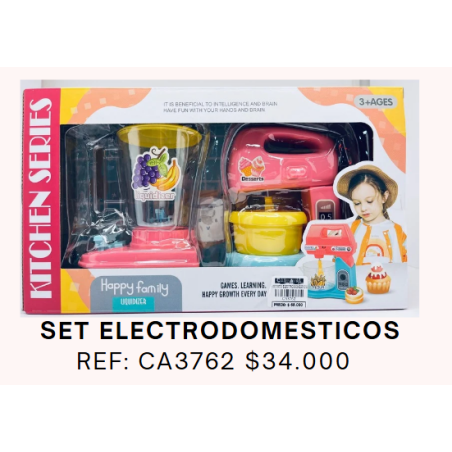 SET DE ELECTRO DOMESTICOS COCINA DE JUGUETE