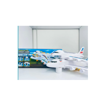 AVION DE DOS PISOS CON LUCES Y SONIDO