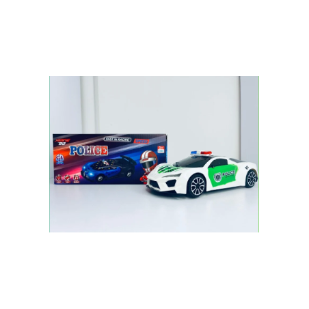 CARRO DE POLICIA CON LUZ Y SONIDO