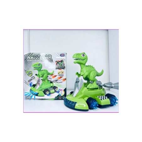 VELOCIRAPTOR EN CARRO DE CARRERAS