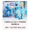 CABALLO CON SONIDO CON MUÑECA DE ELZA