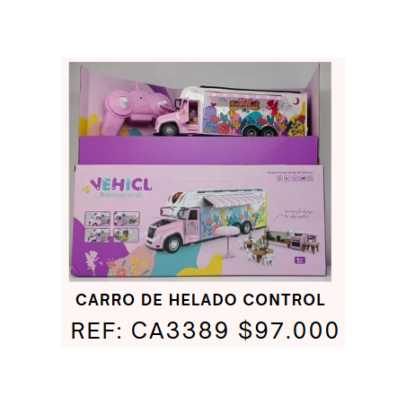 CARRO DE HELADO A CONTROL REMOTO