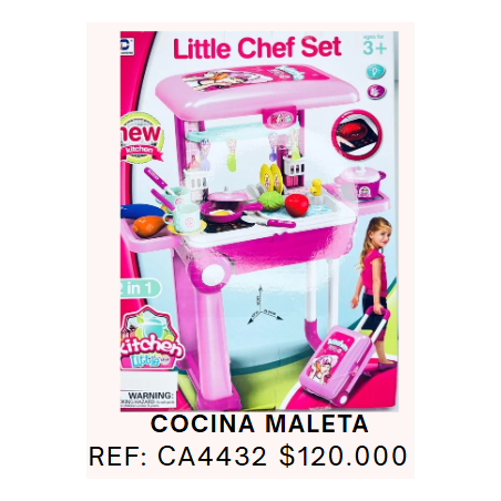 COCINA PORTATIL DE JUGUETE