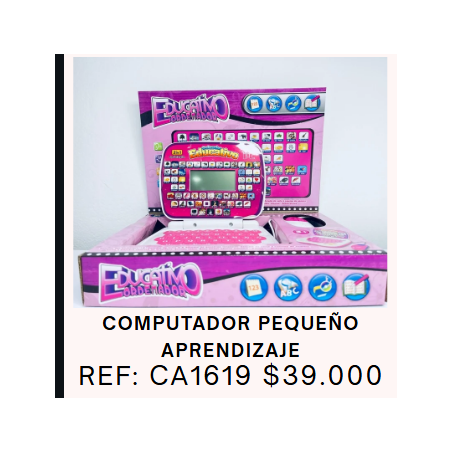COMPUTADORA DE JUGUETE PEQUEÑA