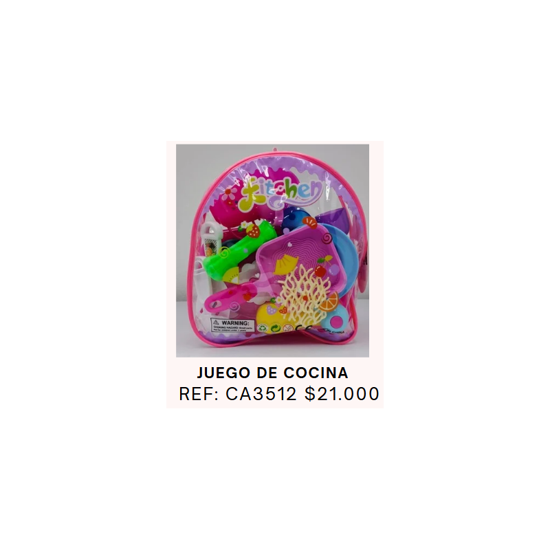 SET DE COCINA EN MALETA