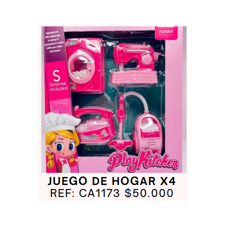 SET DE JUEGO CON ELECTRODOMESTICOS DE COCINA