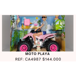 MUÑECA CON CUATRIMOTO