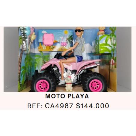 MUÑECA CON CUATRIMOTO