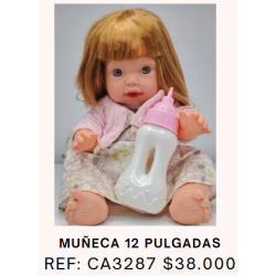 MUÑECA BEBE Y BIBERON