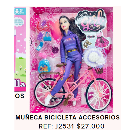 BARBIE CON BICICLETA