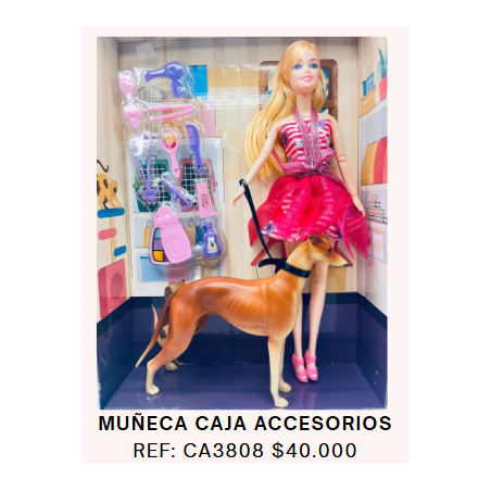 BARBIE PASEADORA DE PERROS