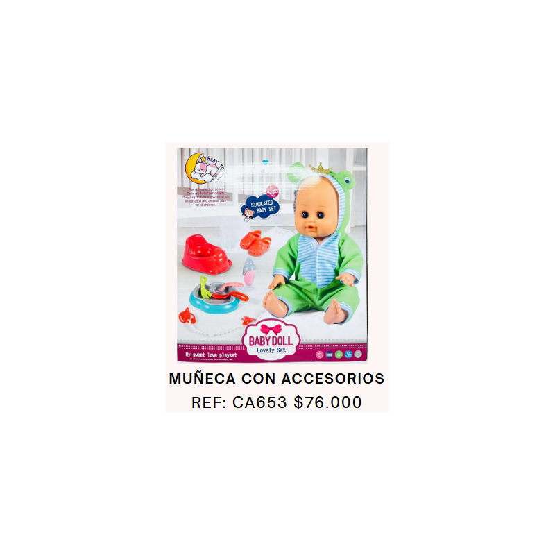 MUÑECO BEBE CON DISFRAS DE RANA