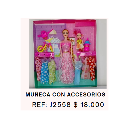 BARBIE Y BEBE VESTIDOR