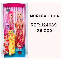 BARBIE Y BEBE VESTIDOR