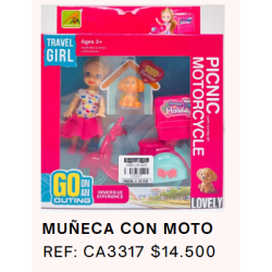 BARBIE VIAJE EN MOTOCICLETA
