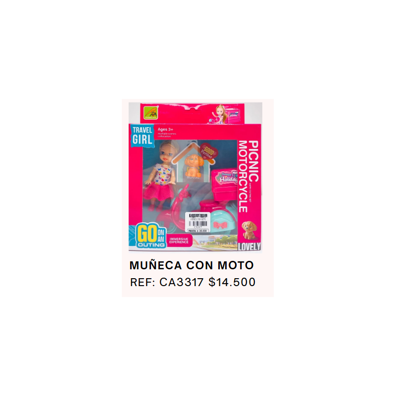 BARBIE VIAJE EN MOTOCICLETA