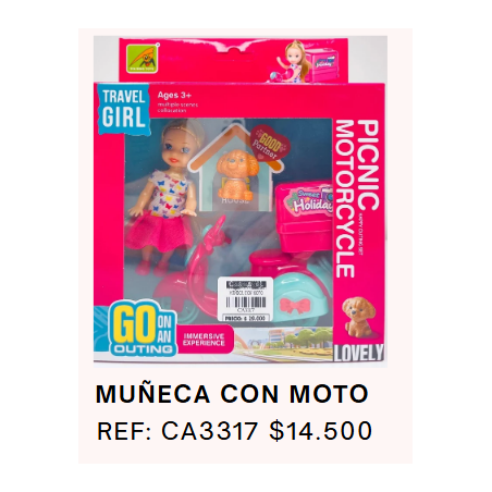 BARBIE VIAJE EN MOTOCICLETA