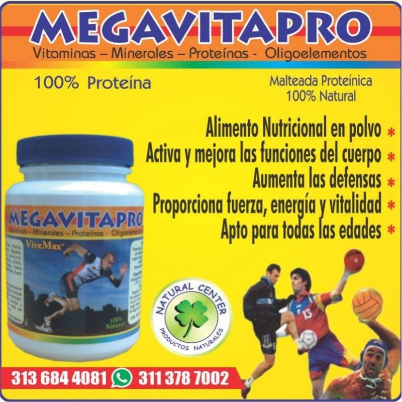 MEGAVITAPRO Malteada Proteinica 100% Natural