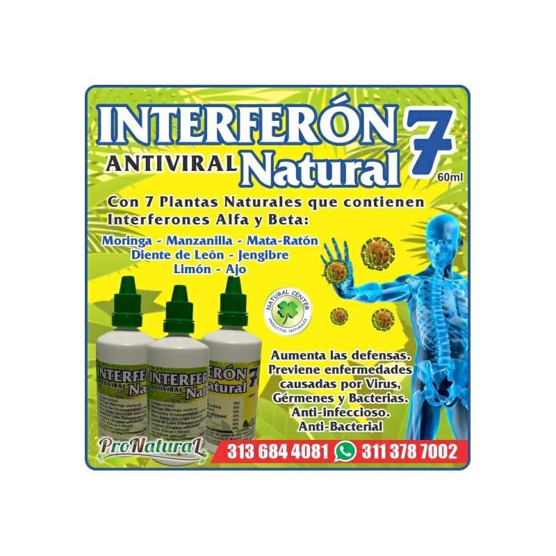 INTERFERON 7 NATURAL. Fortalece tu sistema de defensas