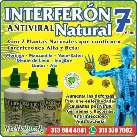 INTERFERON 7 NATURAL. Fortalece tu sistema de defensas