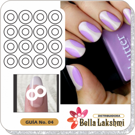 Guia plantilla Manicura francesa Bella Lakshmi Guia plantilla Manicura francesa Bella Lakshmi
