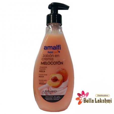 JABÓN EN CREMA AMALFI MELOCOTÓN 500 ml JABÓN EN CREMA AMALFI MELOCOTÓN 500 ml