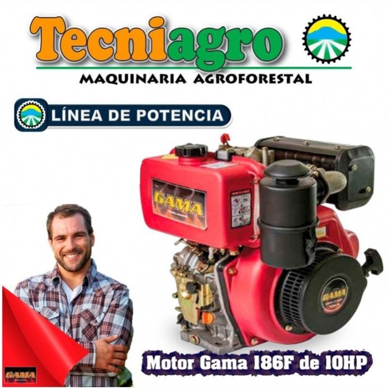 Motor Gama 186F de 10HP