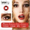 Lentes de Contacto Cosmeticos Cat Eye Red