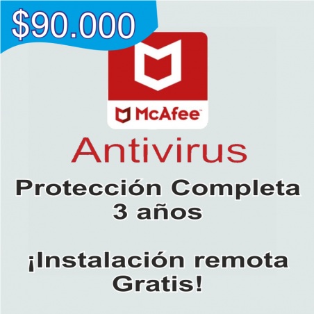 Antivirus McAfee 1 Dispositivo 3 años de protección