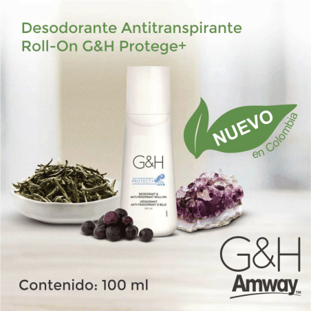 Desodorante Antitranspirante Roll-On G&H Protege+ Amway Desodorante Antitranspirante Roll-On G&H Protege+ Amway