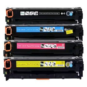 Juego de cartuchos de tóner genéricos CF540A ,CF541A,CF542A, CF543A 